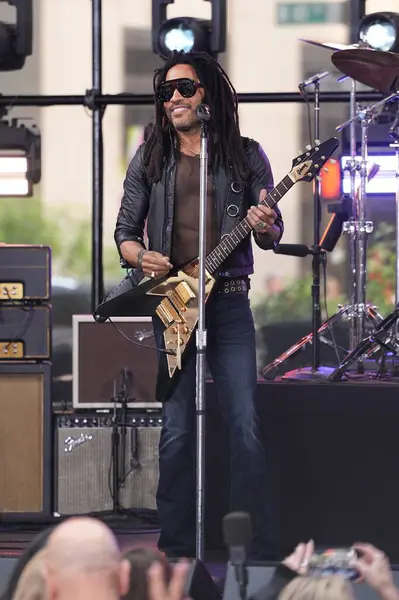 stock image Lenny Kravitz Rocks the Stage with Electrifying Performance on Today Show. September 12, 2024, New York, USA