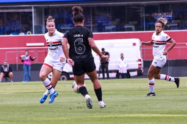 Sao Paulo (SP), Brezilya 09 / 15 / 2024 Sao Paulo ve Corinthians arasındaki 2024 Brezilya Kadınlar Şampiyonası Finali için Morumbis Stadyumu 'nda oynanan maçın özetleri