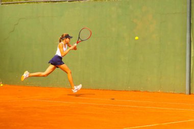 CURITIBA (PR), Brazil 09 / 13 / 2024 - Brezilya Kulüpler Arası Çocuklar ve Gençler Tenis Şampiyonası bu Cuma Clube Curitibano 'daki Lucius Smythe genel merkezinde başladı 