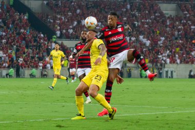 Rio de Janeiro (RJ), Brezilya 09 / 19 / 2024 - LIBERTADORES / FLAMENGO / PENARL / RJ - Oyuncu Bruno Henrique, Flamengo ve Penarol arasında oynanan maçta, Mario Filho da America 'da düzenlenen 2024 Copa Libertadores Stadyumu çeyrek finalleri için geçerlidir. 