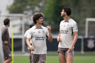 Sao Paulo (SP), 09 / 19 / 2024 - TRAINING / INTERVIEW / CORINTHIANS - Andre Ramalho Corinthians eğitimi sırasında Sao Paulo-SP, bu Perşembe sabahı, 19 Eylül 2024. Korintliler Atletico-GO ile karşılaşmaya hazırlanıyor.
