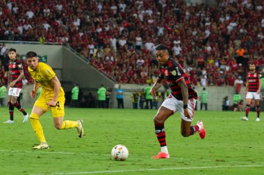 Rio de Janeiro (RJ), Brezilya 09 / 19 / 2024 - LIBERTADORES / FLAMENGO / PENARL / RJ - Oyuncu Bruno Henrique, Flamengo ve Penarol arasında oynanan maçta, Mario Filho da America 'da düzenlenen 2024 Copa Libertadores Stadyumu çeyrek finalleri için geçerlidir. 