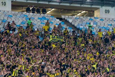 Rio de Janeiro (RJ), 09 / 19 / 2024 - LIBERTADORES / FLAMENGO / PENARL / RJ - Flamengo ile Penarol arasındaki maç sırasında taraftarlar, Mario Filho Stadyumu 'nda (Maracana)