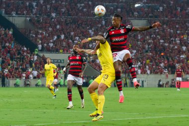 Rio de Janeiro (RJ), Brezilya 09 / 19 / 2024 - LIBERTADORES / FLAMENGO / PENARL / RJ - Oyuncu Bruno Henrique, Flamengo ve Penarol arasında oynanan maçta, Mario Filho da America 'da düzenlenen 2024 Copa Libertadores Stadyumu çeyrek finalleri için geçerlidir. 
