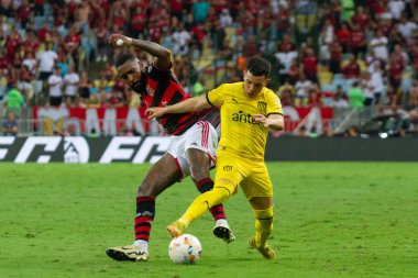 Rio de Janeiro (RJ), 09 / 19 / 2024 - LIBERTADORES / FLAMENGO / PENARL / RJ - Player Gerson, Flamengo ve Penarol arasındaki maç sırasında, Mario Filho Stadyumu 'nda (Maracana) düzenlenen 2024 Copa Libertadores da America çeyrek finalleri için geçerlidir.)