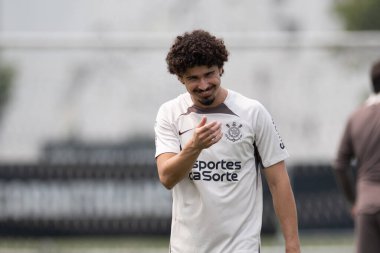 Sao Paulo (SP), 09 / 19 / 2024 - TRAINING / INTERVIEW / CORINTHIANS - Andre Ramalho Corinthians eğitimi sırasında Sao Paulo-SP, bu Perşembe sabahı, 19 Eylül 2024. Korintliler Atletico-GO ile karşılaşmaya hazırlanıyor.