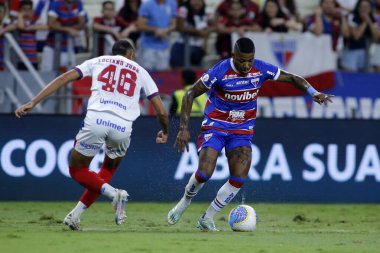 Fortaleza (CE), 09 / 21 / 2024 - Fortaleza ve Bahia arasındaki maç sırasında, 2024 Brezilya Şampiyonası 'nın 27. turu için geçerli olan Serie A, Cumartesi gecesi, Arena Castelao' da (21)