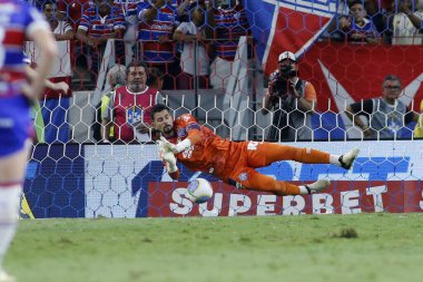 Fortaleza (CE), 09 / 21 / 2024 - Oyuncu Pochetino Fortaleza ile Bahia arasındaki 2024 Brezilya Şampiyonası 'nın 27. turu için geçerli olan üçüncü golünü kutluyor: Serie A. Lc moreira / theenews2