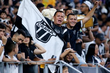 Fortaleza (CE), 09 / 22 / 2024 FOOTBALL / BRAZILIAN / CEARA / VILANOVA taraftarları Ceara (CE) ile Vila Nova (GO) arasındaki maç sırasında, 2024 Brezilya Şampiyonası Serie B. Lc moreira / Thenews2