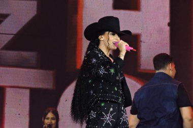 Jaguariuna (SP), 09 / 20 / 2024 - Şarkıcı Ana Castela, 20 Eylül 2024 Cuma günü Sao Paulo 'nun iç kesiminde Jaguariuna Rodeo' nun ilk gecesinde bir performans sergiledi. Leandro Chemalle / Newws2