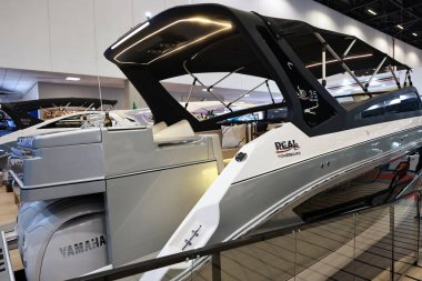 SAO PAULO (SP), Brezilya 09 / 19 / 2024 The Boat Show 2024, bu Perşembe başladı ve Latin Amerika 'nın en büyük denizcilik olayı olan 24 Eylül' e kadar devam edecek