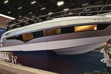 SAO PAULO (SP), Brezilya 09 / 19 / 2024 The Boat Show 2024, bu Perşembe başladı ve Latin Amerika 'nın en büyük denizcilik olayı olan 24 Eylül' e kadar devam edecek