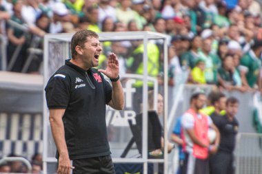 Brasilia (DF), Brezilya 09 / 22 / 2024 - Vasco ile Palmeiras arasındaki maçta Koç Rafael Paiva, Brezilya Futbol Şampiyonası 'nın 27. turu için geçerli