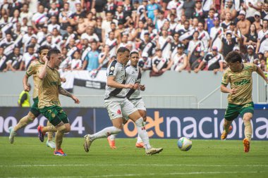 Brasilia (DF), Brezilya 09 / 22 / 2024 - Brezilya Futbol Şampiyonası 'nın 27. turu için geçerli olan Vasco ile Palmeiras arasındaki maç sırasında 22 Eylül 2024 Pazar günü öğleden sonra çekilmiştir.