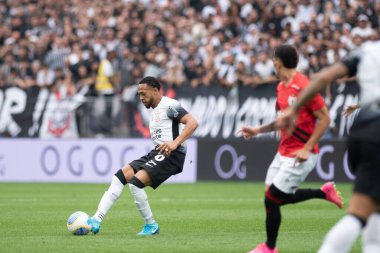 Sao Paulo (SP), Brezilya 09 / 21 / 2024 - Brezilya Futbol Şampiyonası 'nın 27' nci turu için geçerli olan Corinthians ve Atletico-GO arasındaki maç, 21 Eylül 2024 Cumartesi günü, Neo Quimica Arena 'da