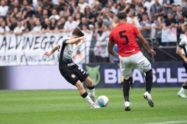 Sao Paulo (SP), Brezilya 09 / 21 / 2024 - Brezilya Futbol Şampiyonası 'nın 27' nci turu için geçerli olan Corinthians ve Atletico-GO arasındaki maç, 21 Eylül 2024 Cumartesi günü, Neo Quimica Arena 'da