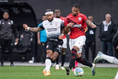 Sao Paulo (SP), Brezilya 09 / 21 / 2024 - Brezilya Futbol Şampiyonası 'nın 27' nci turu için geçerli olan Corinthians ve Atletico-GO arasındaki maç, 21 Eylül 2024 Cumartesi günü, Neo Quimica Arena 'da