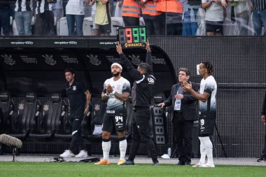 Sao Paulo (SP), Brezilya 09 / 21 / 2024 - Corinthians ve Atletico-GO arasında oynanan maçta Memphis Depay, Brezilya Futbol Şampiyonası 'nın 27.