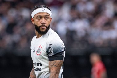 Sao Paulo (SP), Brezilya 09 / 21 / 2024 - Corinthians ve Atletico-GO arasında oynanan maçta Memphis Depay, Brezilya Futbol Şampiyonası 'nın 27.