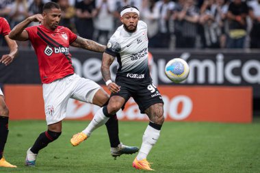 Sao Paulo (SP), Brezilya 09 / 21 / 2024 - Corinthians ve Atletico-GO arasında oynanan maçta Memphis Depay, Brezilya Futbol Şampiyonası 'nın 27.