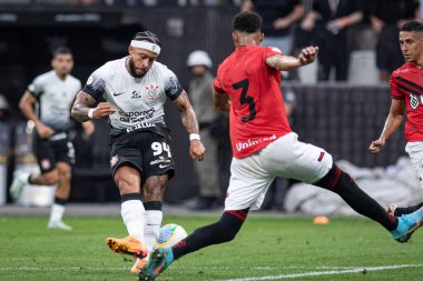 Sao Paulo (SP), Brezilya 09 / 21 / 2024 - Corinthians ve Atletico-GO arasında oynanan maçta Memphis Depay, Brezilya Futbol Şampiyonası 'nın 27.