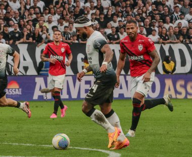 Sao Paulo (SP), Brezilya 09 / 21 / 2024 - Corinthians ve Atletico Goianiense arasında oynanan 2024 Brezilya Şampiyonası 'nın 27. turunda A serisi Neo Quimica Arena' da oynanan maçta Memphis Depay
