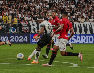 Sao Paulo (SP), Brezilya 09 / 21 / 2024 - Corinthians ve Atletico Goianiense arasında oynanan 2024 Brezilya Şampiyonası 'nın 27. turunda A serisi Neo Quimica Arena' da oynanan maçta Memphis Depay
