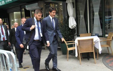 Almanya Başbakanı Olaf Scholz, Lula, Trudeau ve Sanchez ile New York 'taki Alman Sarayı' nda öğle yemeği yedi. 23 Eylül 2024, New York, ABD (Niyi Fote / thews2)