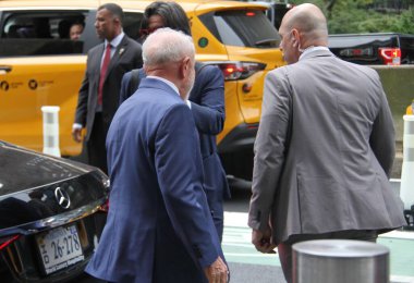 Almanya Başbakanı Olaf Scholz, Lula, Trudeau ve Sanchez ile New York 'taki Alman Sarayı' nda öğle yemeği yedi. 23 Eylül 2024, New York, ABD (Niyi Fote / thews2)