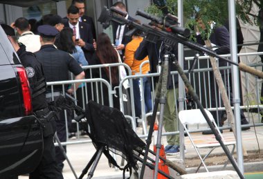 UNGA79 'da sıkı güvenlik. 23 Eylül 2024, New York, ABD: Birleşmiş Milletler Genel Kurulu 79 döneminde birçok devlet başkanının varlığı nedeniyle, örgütün New York 'taki genel merkezinde yer almaktadır (Niyi Fote / thenews2)