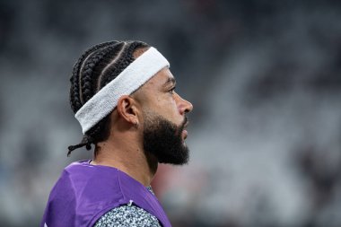 Sao Paulo (SP), Brezilya 09 / 24 / 2024 - Corinthians ve Fortaleza arasındaki maçtan önce Memphis Depay, Copa Sulamericana çeyrek finalinin ikinci ayağı için geçerli (Ronaldo Barreto / theenews2)