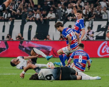 Sao Paulo (SP), 09 / 24 / 2024 - Corinthians oyuncusu Yuri Alberto, Güney Amerika Kupası çeyrek finalleri için Corinthians ve Fortaleza arasında oynanan karşılaşmada, Neo Quimica Arena 'da (Tomze Fonseca / theenews2)