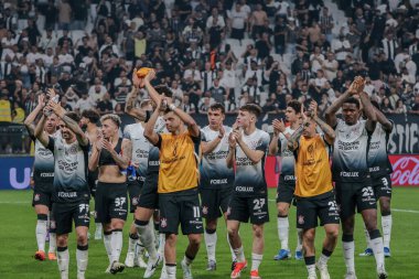 Sao Paulo (SP), 09 / 24 / 2024 - Korintliler ile Fortaleza arasındaki Güney Amerika Kupası çeyrek finallerinde oynanan karşılaşmada Korintliler 'in zaferini Neo Quimica Arena' da (Tomze Fonseca / thenews2)
