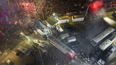 SAO PAULO (SP), Brezilya 09 / 25 / 2024 - Sao Paulo ve Botafogo arasındaki maçtan önce Morumbi 'de Copa Libertadores da America' nın ikinci ayağı için geçerli olan Sao Paulo takımının varışı (Leco Viana / Thenews2)