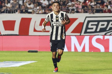 SAO PAULO (SP), Brezilya 09 / 25 / 2024 - Botafogo 'dan Thiago Almada gol atıyor ve Copa Libertadores' in çeyrek finalinin ikinci ayağı için geçerli olan Sao Paulo ve Botafogo arasındaki maçtaki golünü kutluyor (Leco Viana / Thenews2)