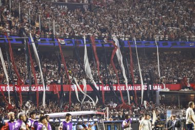 SAO PAULO (SP), Brezilya 09 / 25 / 2024 - Sao Paulo 'dan Calleri gol atıyor ve Copa Libertadores da America' nın çeyrek finallerinin ikinci ayağı için geçerli olan Sao Paulo ve Botafogo arasındaki maçtaki golünü kutluyor (Leco Viana / Thenews2)