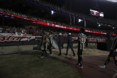 SAO PAULO (SP), Brezilya 09 / 25 / 2024 - Botafogo, Copa Libertadores da America (Leco Viana / Thenews2) çeyrek finalinin ikinci ayağı için geçerli olan Sao Paulo ve Botafogo arasında oynanan maçta penaltıları kazandı ve kutladı.)