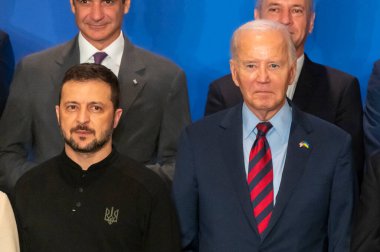 Başkan Biden, Dünya Liderleri 'nin Ukrayna' nın Kurtarılması ve Yeniden Yapılandırılmasına Destek Ortak Deklarasyonu 'na ev sahipliği yapıyor. 25 Eylül 2024, New York, ABD: (L-R) Ukrayna Cumhurbaşkanı Volodymyr Zelensky ve ABD Başkanı Joe Biden poz verdiler (m10 'lar / thenews2)