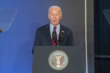 (Başkan Biden, Ukrayna 'nın Kurtarılması ve Yeniden Yapılandırılmasına Destek Ortak Deklarasyonu' nu başlatıyor. 25 Eylül 2024, New York, ABD: ABD Başkanı Joe Biden dünya liderlerinin katıldığı bir etkinlikte konuştu (m10 / thews2)