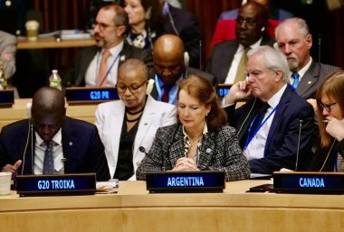 New York, ABD, 25 Eylül 2024: Brezilya Cumhurbaşkanı Luiz Inacio Lula da Silva ve BM Genel Sekreteri Antonio Guterres, G20 Dışişleri Bakanları toplantısına katıldı: Adil bir dünya ve sürdürülebilir bir gezegen inşa edilmesi. (Fotoğraf: Niyi Fote / Thenews2)