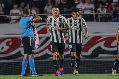 SAO PAULO (SP), 09 / 25 / 2024 - Thiago Almada, Morumbi 'de Copa Libertadores da America çeyrek finalinin ikinci ayağı için geçerli olan Sao Paulo ve Botafogo arasındaki maçta golünü kutluyor. (Fotoğraf: Tomze Fonseca / Thenews2)