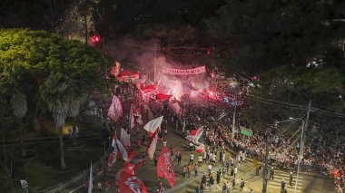 SAO PAULO (SP), Brezilya 09 / 25 / 2024 - Sao Paulo ve Botafogo arasındaki maçtan önce Morumbi 'de Copa Libertadores da America' nın ikinci ayağı için geçerli olan Sao Paulo takımının varışı (Leco Viana / Thenews2)