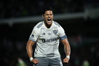 Sao Paulo (SP), Brezilya 09 / 28 / 2024 - Hulk, Brezilya Futbol Şampiyonası 'nın 28. turu (ronaldo barreto / theenews2) için geçerli olan Palmeiras ve Atletico-MG arasındaki maçtaki golünü kutluyor)