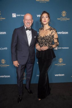 2024 Umut Yüzleri Galası. 27 Eylül 2024, New York, ABD: (L-R) Domenico Vacca ve Eleonora Pieroni, 27 Eylül 2024 tarihinde Gotham Hall 'da düzenlenen 2024 Face of Hope galasına katıldılar. (M10 'lar / Haberler 2) 