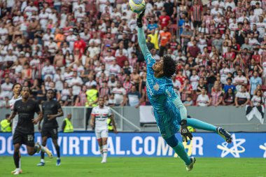 Brezilya (DF), Brezilya 09 / 29 / 2024 - Sao Paulo ve Corinthians arasında oynanan maçta kaleci Hugo Souza, Brezilya Şampiyonası 'nın 28. turu için geçerli, Arena BRB Mane Garrincha' da (leonardo prado / thenews2)