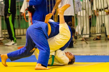 CURITIBA (PR), Brazil 09/28/2024- The 2024 Parana Judo Cup, which takes place on September 29th and 30th at the Taruma Gymnasium in the city of Curitiba PR (edson de souza / thenews2) clipart