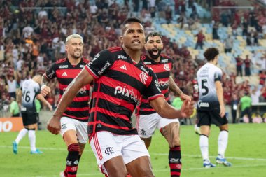 Rio de Janeiro (RJ), Brezilya 10 / 02 / 2024 - Brezilya 'nın Rio de Janeiro (erica martin / thenews2) kuzey bölgesinde düzenlenen 2024 Brezilya Kupası yarı finali için Flamengo ile Korintliler arasındaki maç geçerli)