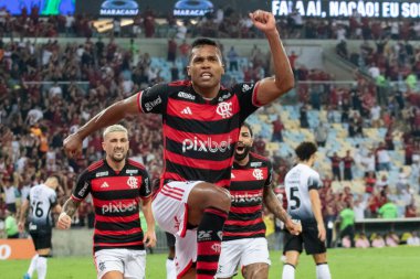 Rio de Janeiro (RJ), Brezilya 10 / 02 / 2024 - Brezilya 'nın Rio de Janeiro (erica martin / thenews2) kuzey bölgesinde düzenlenen 2024 Brezilya Kupası yarı finali için Flamengo ile Korintliler arasındaki maç geçerli)