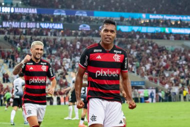 Rio de Janeiro (RJ), Brezilya 10 / 02 / 2024 - Brezilya 'nın Rio de Janeiro (erica martin / thenews2) kuzey bölgesinde düzenlenen 2024 Brezilya Kupası yarı finali için Flamengo ile Korintliler arasındaki maç geçerli)