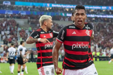Rio de Janeiro (RJ), Brezilya 10 / 02 / 2024 - Oyuncu Alex Sandro, Flamengo ve Korintliler arasında oynanan 2024 Brezilya Kupası yarı finalinde Mario Filho Stadyumu 'nda (erica Martin / thenews2)